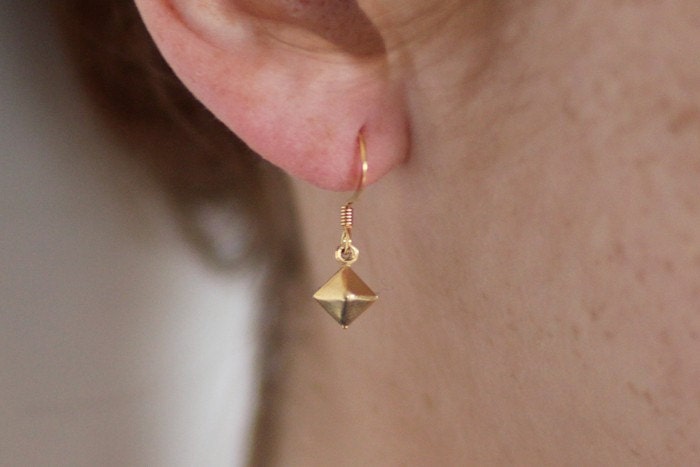 Tiny Box Earrings