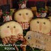 Primitive Christmas Snowmen Ornies, Bowl Filler, Tuck E-Pattern  ET