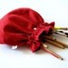 The Pouch in Carmine Red