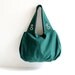 Grandy Large Hobo Bag in Emerald Green / Double Shoulder Bag / Diaper Bag / Pleated Bag / Zipper Closure / Zipper Pocket / Spring / Summer
