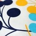 Carnival Tote Bag in Floral Dots - dark blue, turquoise, yellow, orange - Top ZIPPERED Closure / Summer Fashion / Shoulder Bag Travel Large