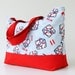 Beach Bag in Nautical Print - EXTRA LARGE - Sailor / Diaper Bag / Summer Fashion / Sea / Texture / Summer Trends / Gifts for her / Shoulder