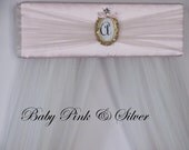Crib Crown Canopy Teester Princess Pink Silver Personalized FREE Upholstered SaLe