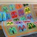 Crochet Pattern Flip Flop Afghan and Pillow Instant Digital Download