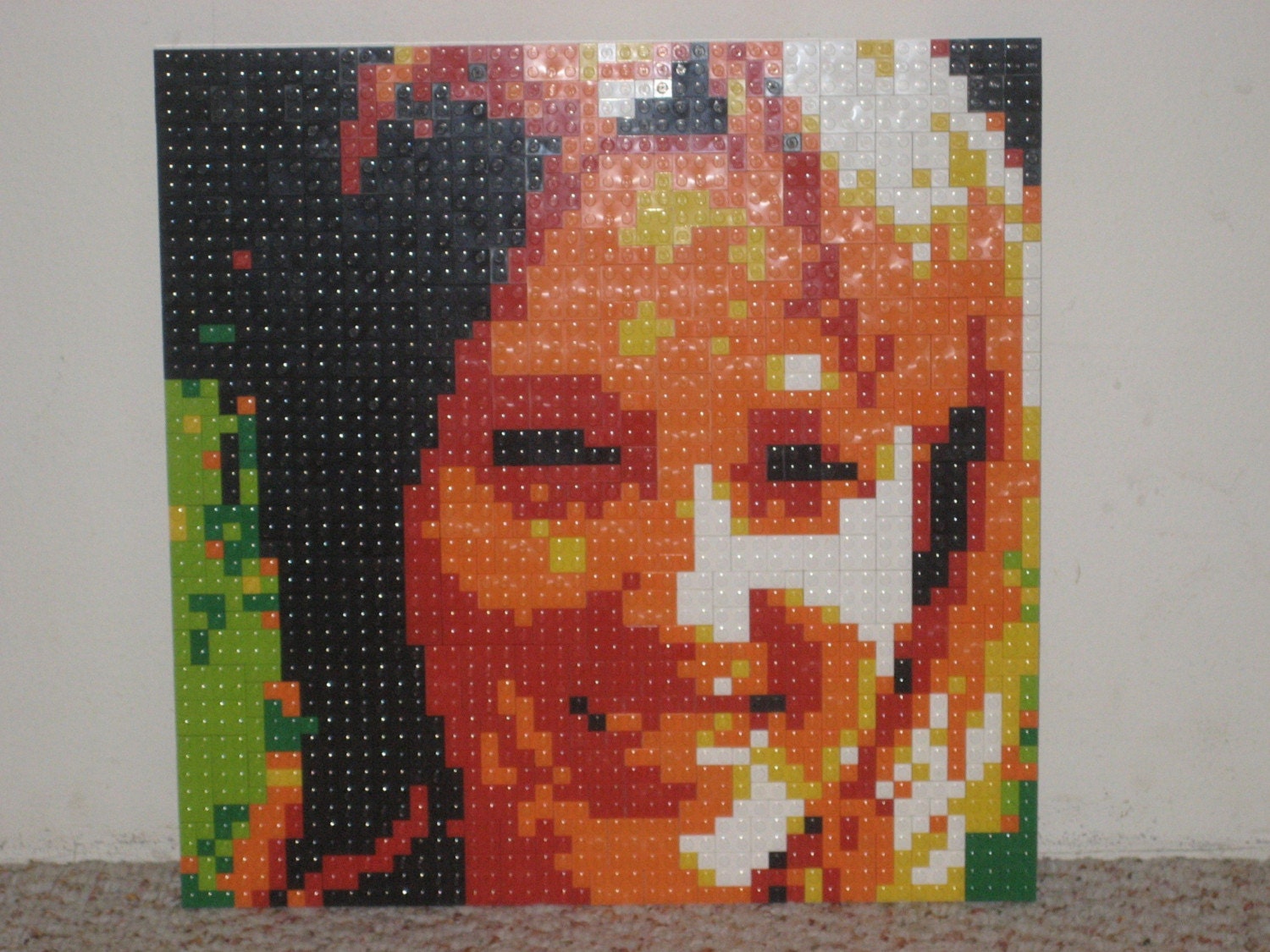 Lego Mosaic Custom Portrait for CHRISTMAS perfect gift for lego fan