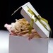 DISCOUNT -15 PERCENT Felted rose brooch from wool and silk in a handmade box
