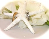 Crystal Starfish Ring Holder/ Beach Wedding Photo Prop