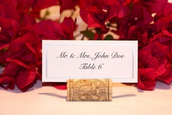 Wine Cork Place Card Holders (NEW CORKS)- Set of 60