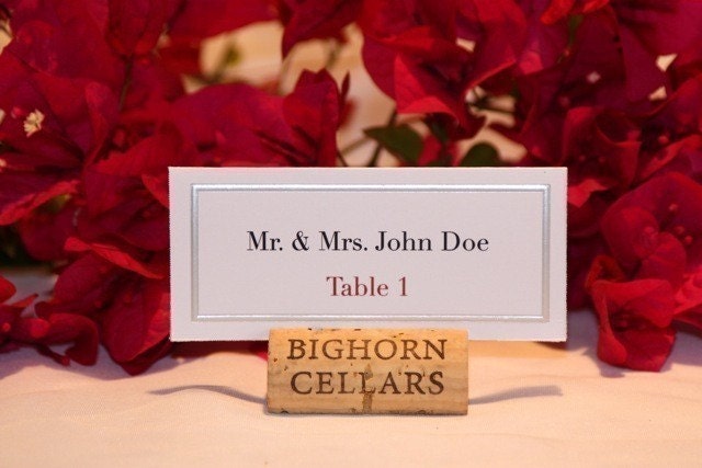 Wine Cork Place Card Holders (NEW CORKS)- Set of 60
