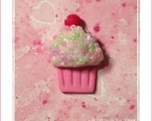 Sugary Sweet Cupcake bead/bowcenter