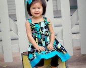 Groovy Knot Dress-READY TO SHIP-Size 6-12 Months