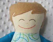 Matthew Medium Handmade Fabric Baby Doll