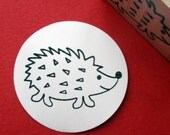 Hedgehog Porcupine Rubber Stamp -   Handmade by Blossom Stamps