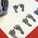 Baby Footprints Rubber Stamp -  Handmade rubber stamp by BlossomStamps