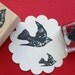 Flying Bird Rubber Stamp Photopolymer - Handmade by BlossomStamps