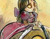Bioshock - Not in Kansas Anymore - Signed Print - Steampunk Little Sister Illustration