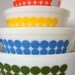 Vintage Pyrex New Dot Polka Dot Mixing Bowls