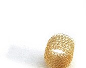 Pattern of lace wire ring - wire crochet band ring tutorial , DIY ring step by step