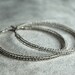 Large silver hoop earrings Extra large sterling hoops Gypsy jewelry Handmade earrings