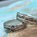 Custom Wedding Rings, Personalized Wedding Jewelry, His and Her Matching Bands, Eco Friendly, Bark Wood Grain, 4 5 6 7 8 9 10 11 12 13 14 15