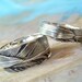 Feather Wedding Rings, Eco Friendly Jewelry, Recycled Silver His and Hers Matching Bands, Custom Size 4 5 6 7 8 9 10 11 12 13 14 15