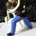 military USMC Marine Corps groom uniform dance dip Wedding Cake Topper