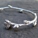 Budding Twig Cuff Bracelets - Set of 3 in Recycled Sterling