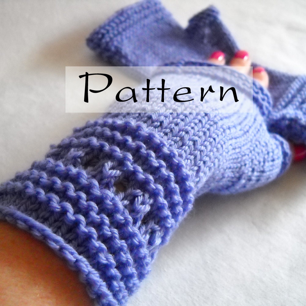 Pattern - Easy Elegant Hand Knit Fingerless Gloves
