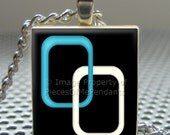 Pendant  LINKED - Necklace Charm handmade with Scrabble Wood Tile ... Jewelry Art by Pieces Of Me Pendants