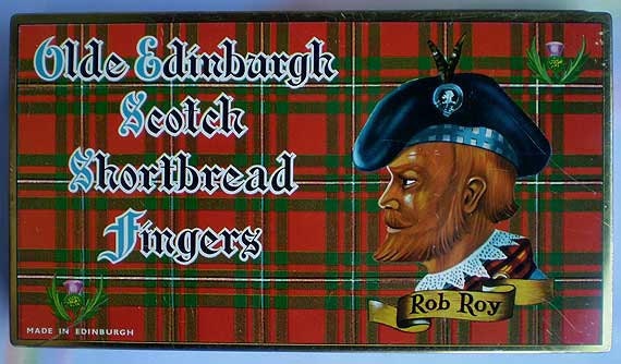 Vintage 60s Rob Roy Scotch Shortbread Tin Box