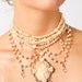 Vintage Pearl Cameo Choker Necklace in Pink