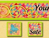 HOPELESSLY DEVOTED ------ Premade Etsy Shop Banner Avatar Set - One Of A Kind (OOAK) & Fabulous - by Accentuate