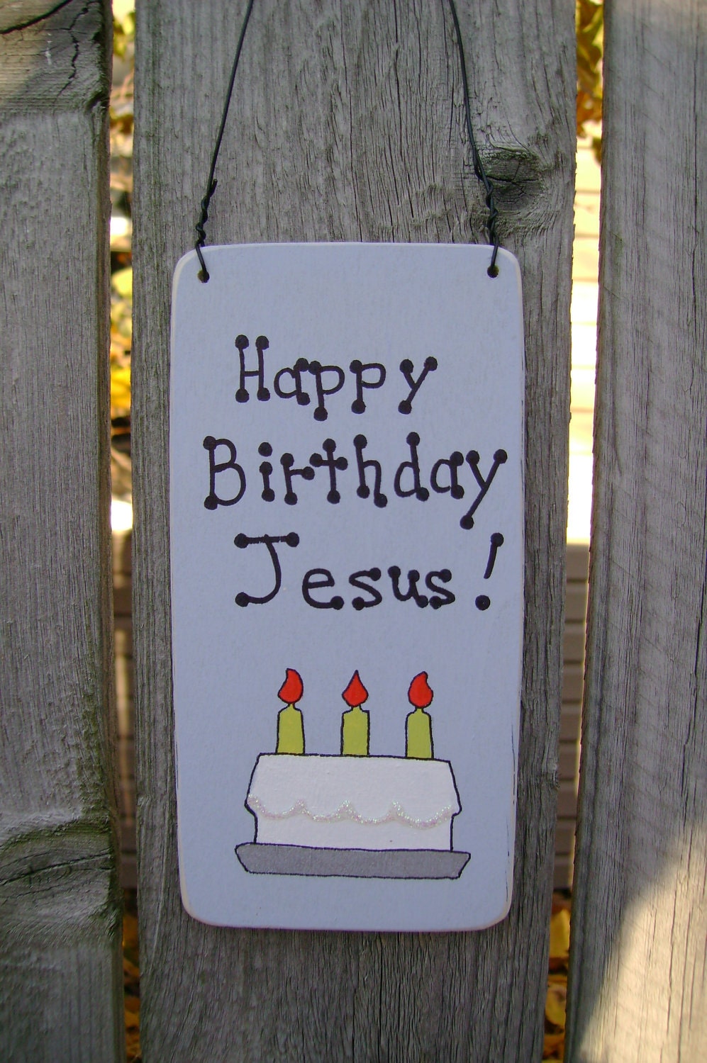 Happy Birthday Jesus Christmas Ornament