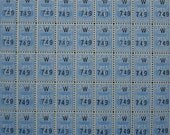 100 trading saver thrift stamps - like S and H green stamps - 100 blue