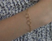 Gold Chain Bracelet, Thin Gold Bracelet, Thin Gold Jewelry