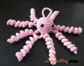 PATTERN in PDF crocheted keychain/toy/animal octopus -- free shipping