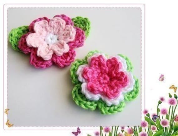 Crochet 3D Pointed-Center Flower Free Pattern