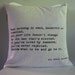Personalized Quote Industrial Chic Cotton Throw Pillow Cover- Made to Order- Pillow Insert Not Included