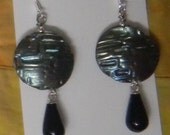 PMC Fine Silver Lentil Bead Dangle Earrings