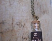 Cyanide Poison bottle necklace