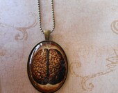 Oddity necklace human brain