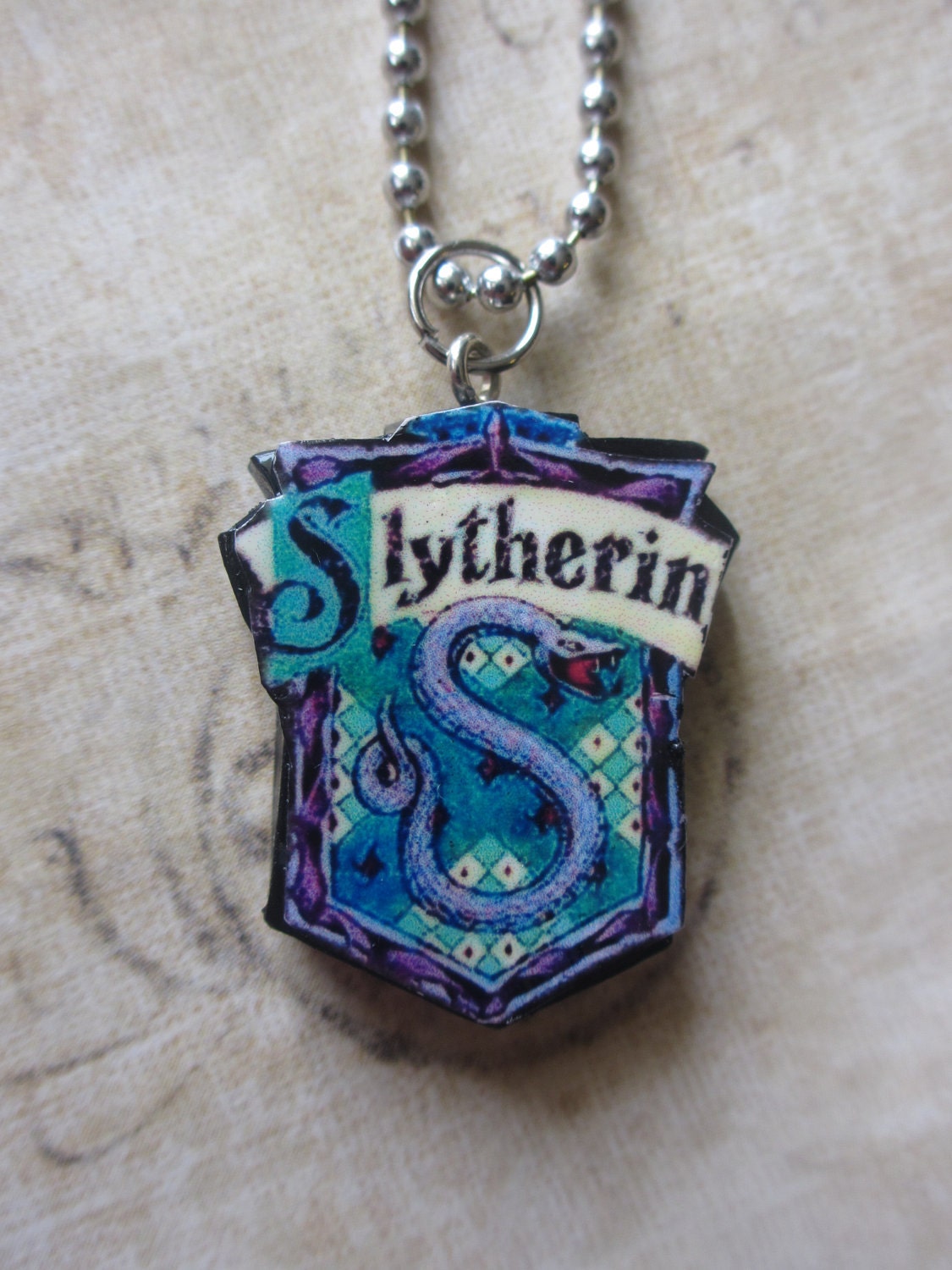 Harry Potter House necklace - Slytherin