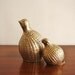 Vintage pair of brass partridges