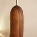 1960s Large midcentury wooden table lamp