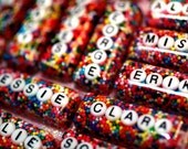 The Original Personalized Custom Name Rainbow Sprinkles Necklace... handmade by isewcute