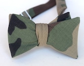 camouflage bow tie