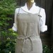 Full Apron - Natural Linen