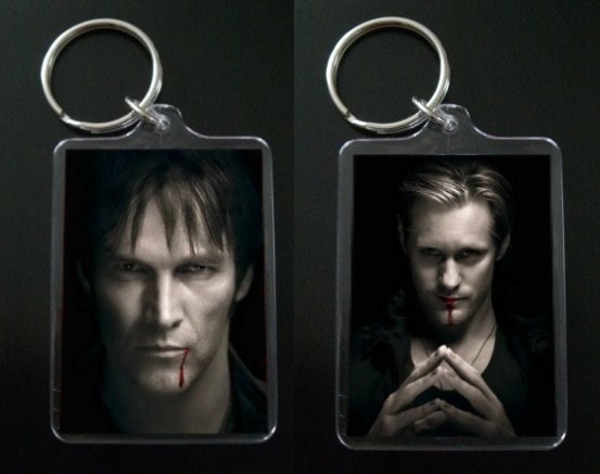 TRUE BLOOD keychain / keyring BILL COMPTON and  ERIC NORTHMAN