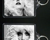 LADY GAGA  2-sided acrylic keychain / keyring  Bad Romance Fame Monster