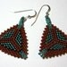Terra Cotta and Teal Triangles